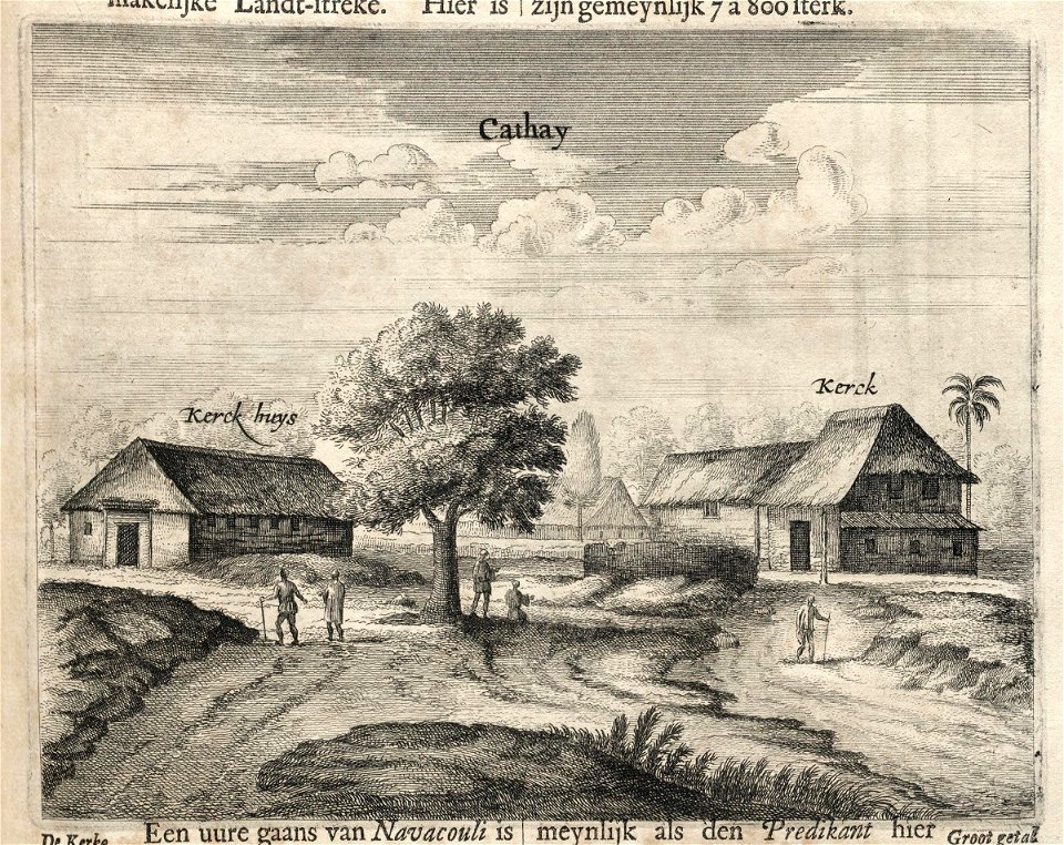 AMH-6999-KB View of the church of Cathay