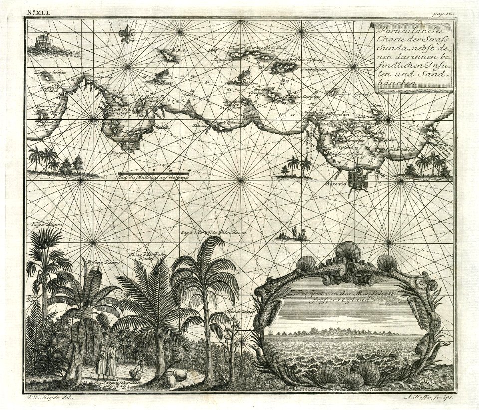 AMH-7051-KB Map of the Sunda Strait