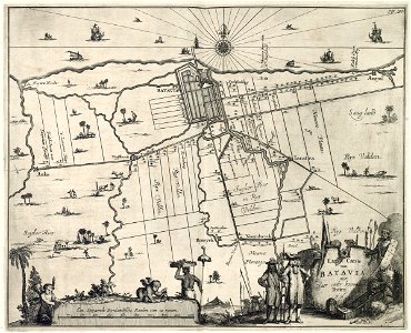 AMH-6932-KB Map of Batavia and environs