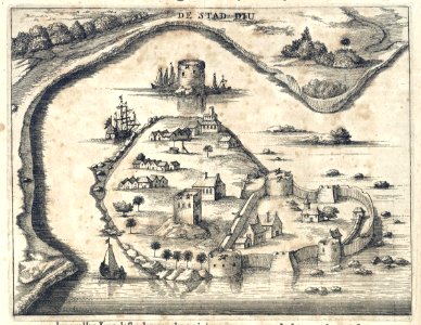 AMH-6956-KB Bird's eye view of Diu