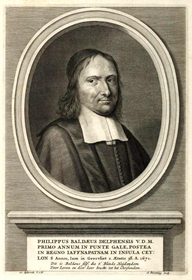 AMH-6946-KB Portrait of Philippus Baldaeus
