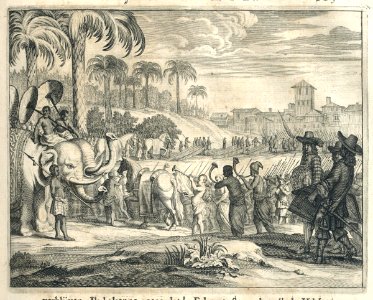 AMH-6989-KB The arrival of general Hulft at the court of Rajasingha II