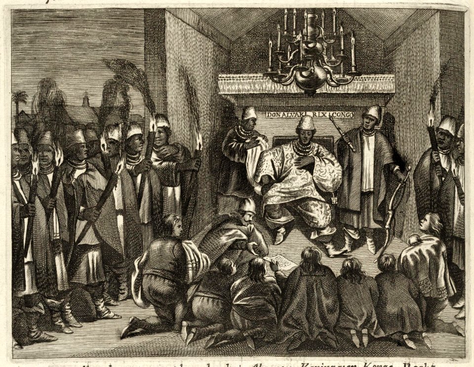 AMH-6869-KB Dutch mission to the Congolese king Don Alvarez in 1642