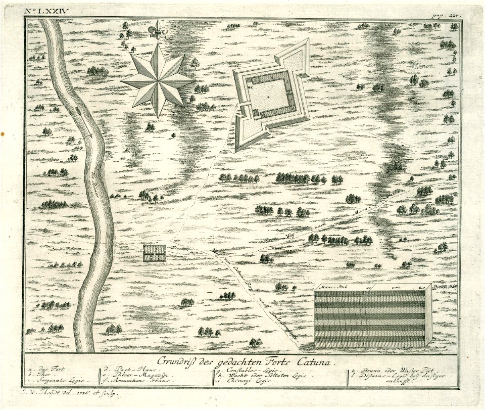 AMH-7081-KB View of Fort Catoene