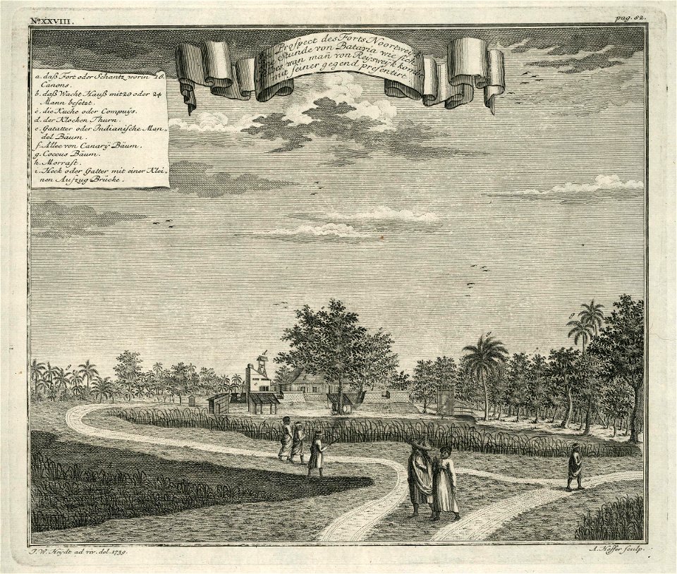 AMH-7038-KB View of the Noortwijk fort