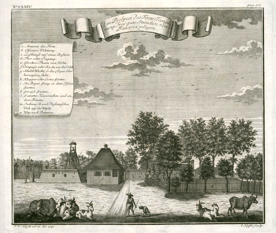 AMH-7044-KB View of Fort Tangerang