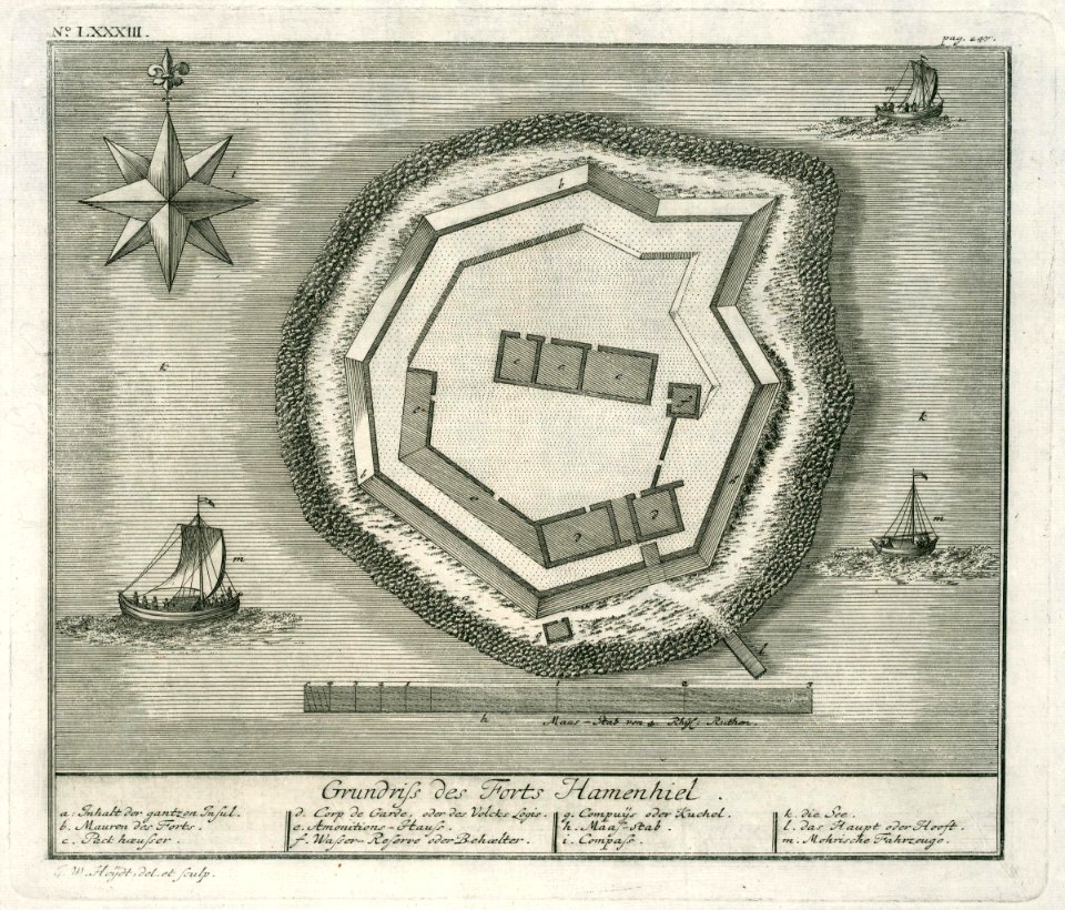AMH-7090-KB Map of Fort Hammenhiel