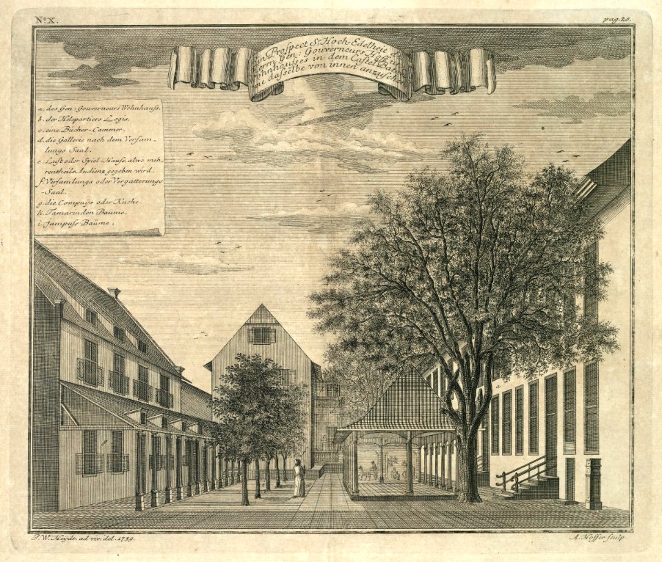 AMH-7024-KB View of the Governor- General's residence on Batavia