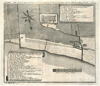 AMH-7047-KB Map of the fort at Bantam