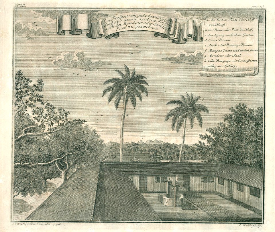 AMH-7059-KB View of the pleasure gardens from Hulfstdorp