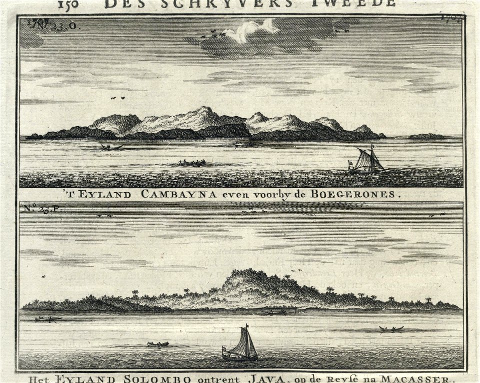 AMH-7257-KB Views of the islands of Cambayna and Solombo