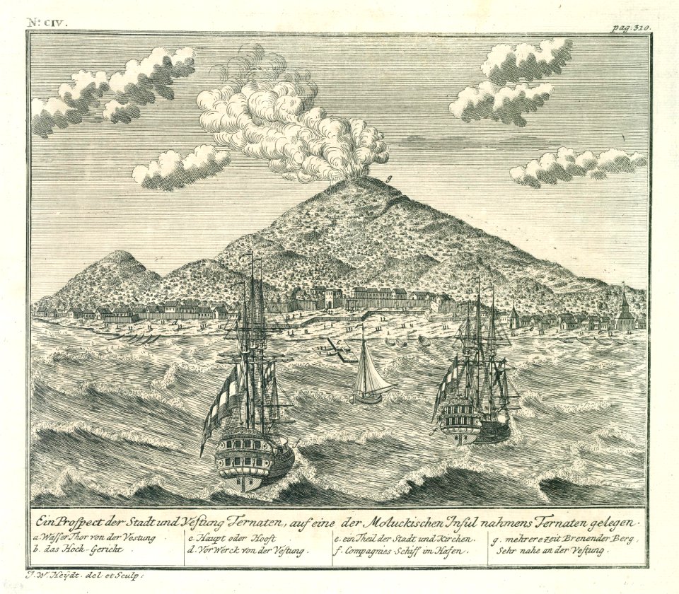 AMH-7111-KB View of the city of Ternate