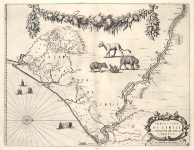 AMH-7281-KB Map of the region between Seregipe del Rey and Itapuama