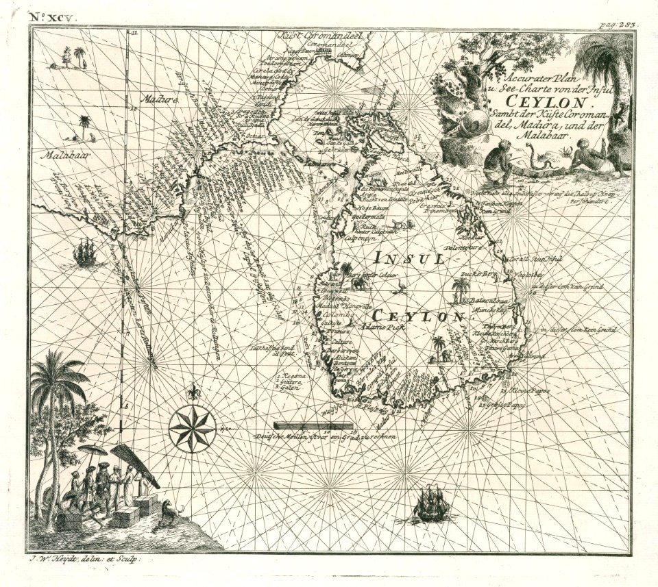 AMH-7102-KB Map of Ceylon