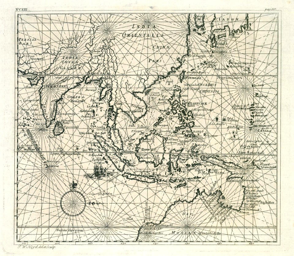 AMH-7120-KB Map of Asia and Australia