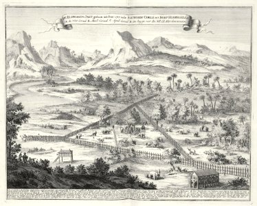 AMH-7266-KB Elephant hunt on Ceylon