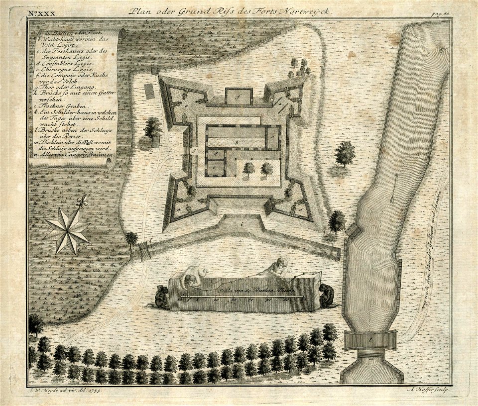 AMH-7040-KB Map of Fort Noordwijk