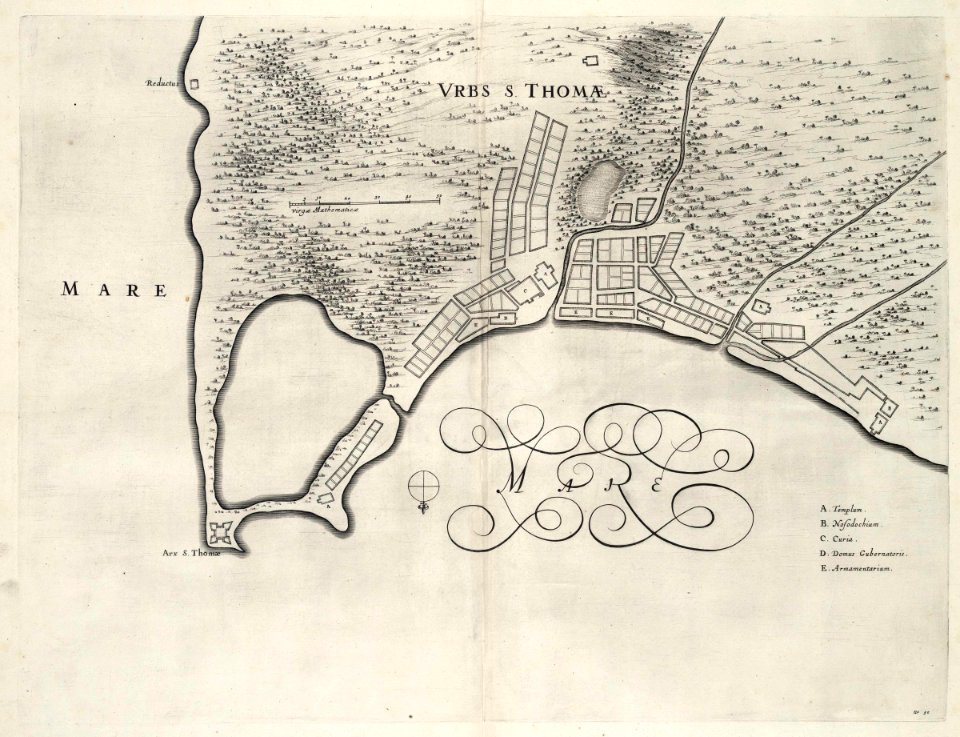 AMH-7323-KB Map of the city of S. Thomé