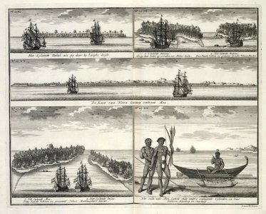 AMH-7225-KB Coastal views of islands near New Guinea