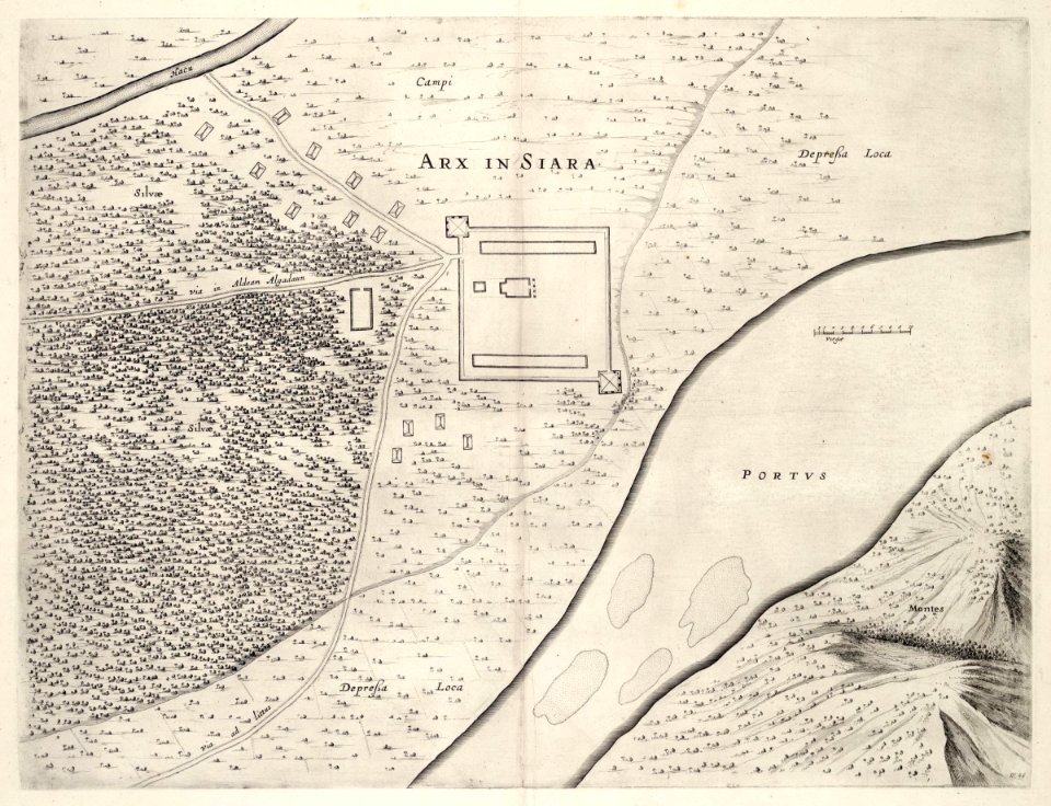 AMH-7302-KB Floor plan of the fort at Siara