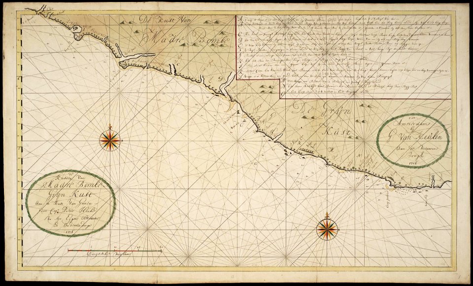 AMH-7649-NA Map of West Africa, of the Grain Coast