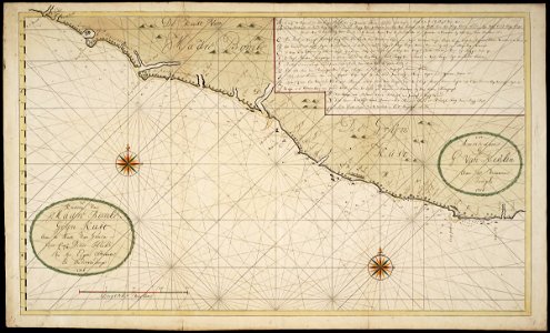 AMH-7649-NA Map of West Africa, of the Grain Coast