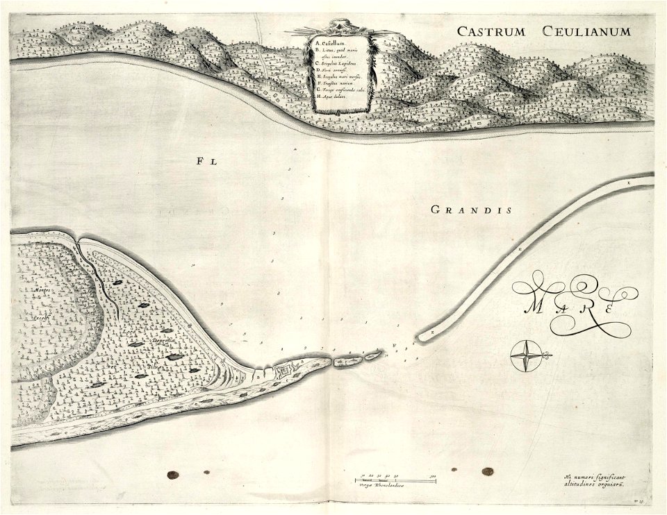 AMH-7308-KB Map of the environs of Fort Keulen