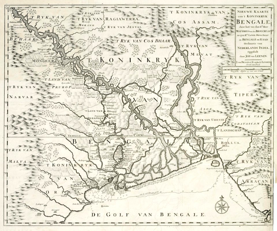 AMH-7259-KB Map of Bengal