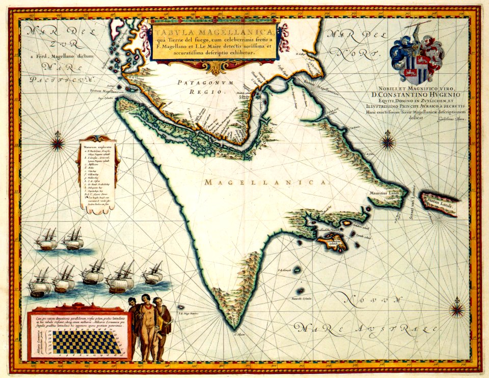 AMH-7750-KB Map of the Le Maire Strait between Vuurland and Statenland