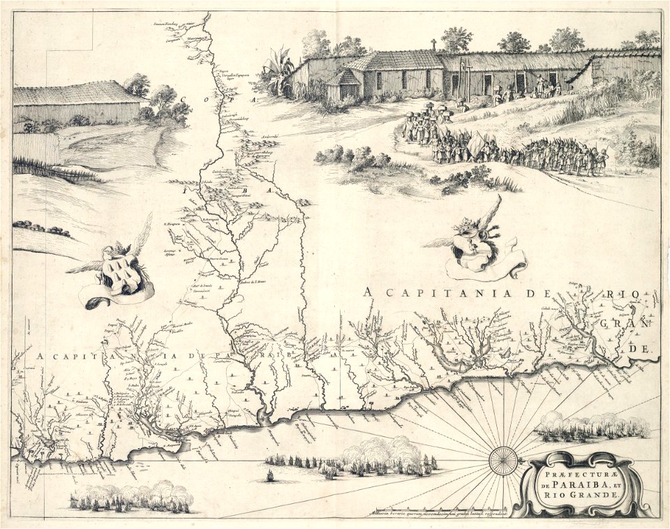 AMH-7304-KB Map of Paraiba and Rio Grande