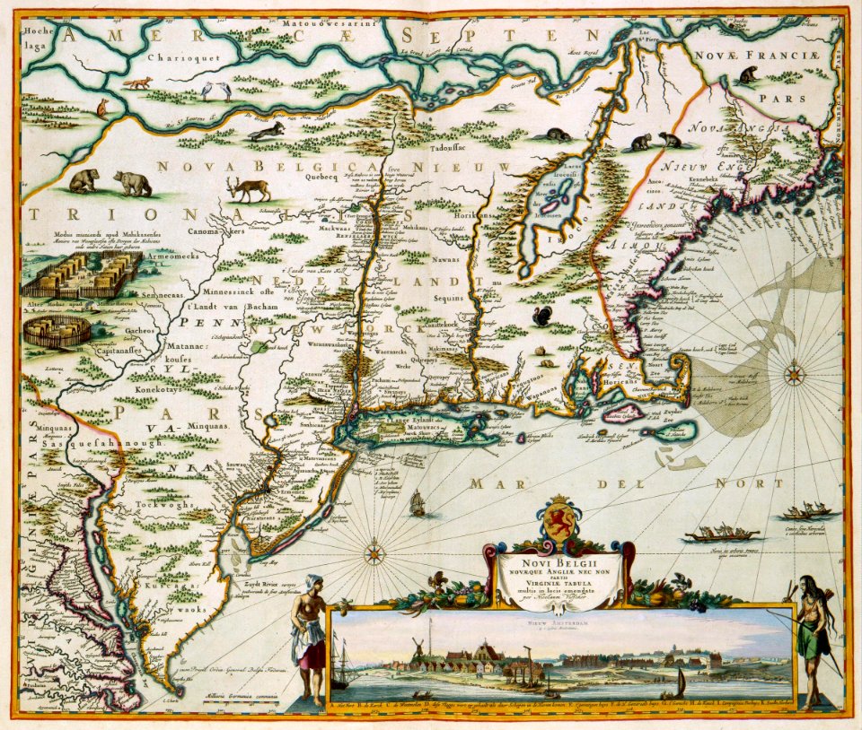 AMH-7756-KB Map of Nieuw Nederland