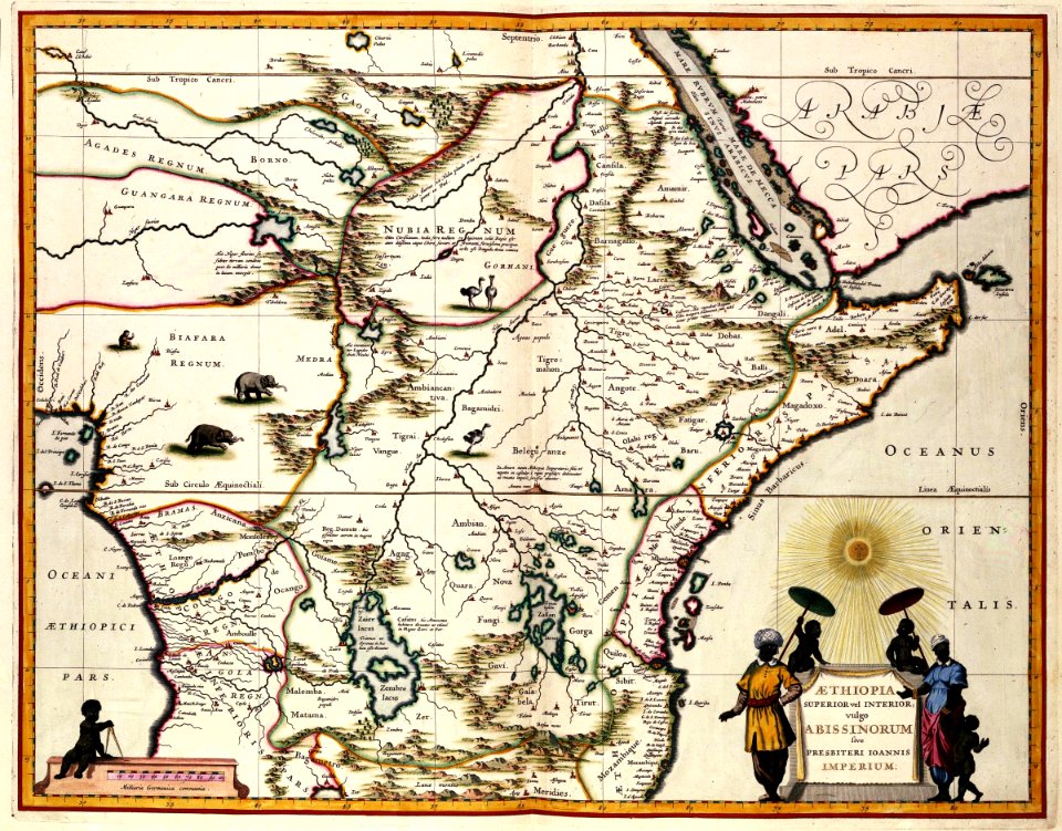 AMH-7762-KB Map of a part of Africa