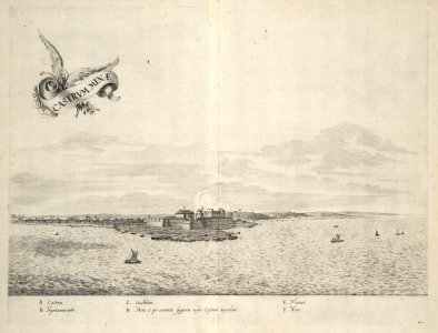 AMH-7301-KB View of the fort of El Mina