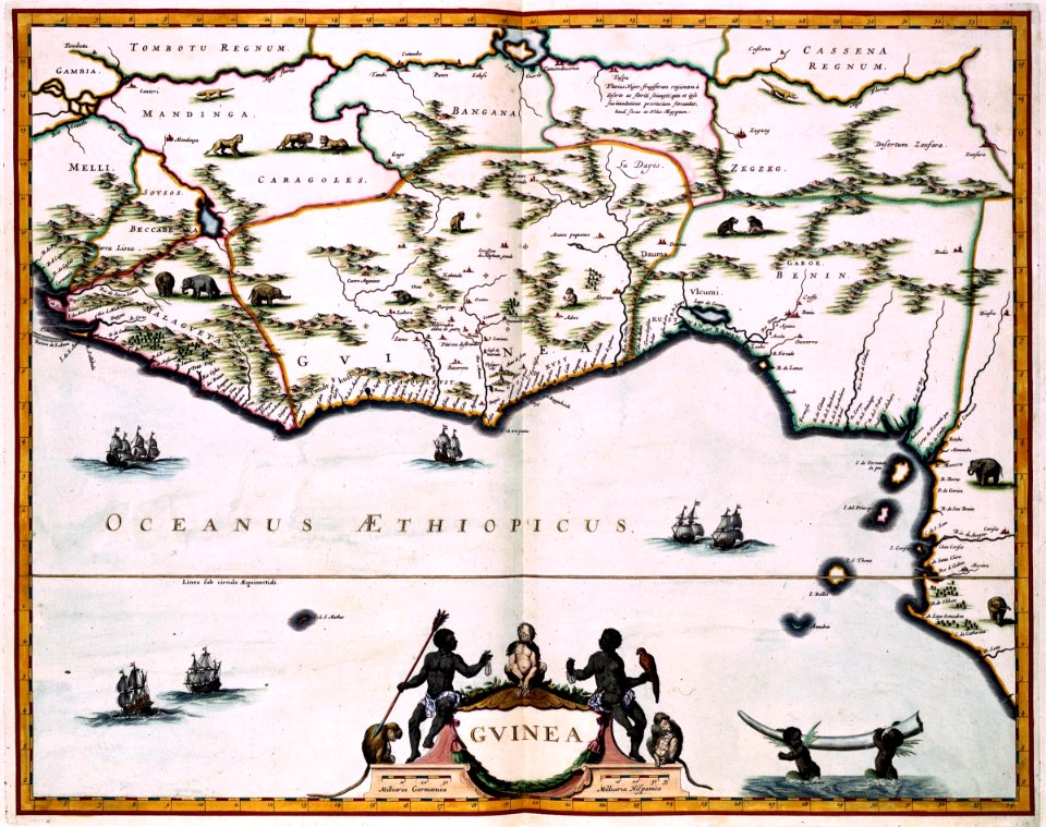 AMH-7759-KB Map of the African Gold Coast