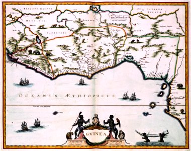 AMH-7759-KB Map of the African Gold Coast