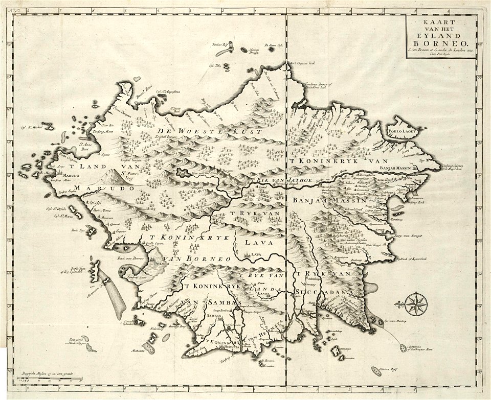 AMH-7230-KB Map of Borneo