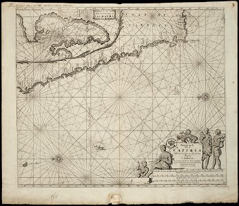 AMH-7673-NA Map of the African coast between Cabo Negro and Cape of Good Hope