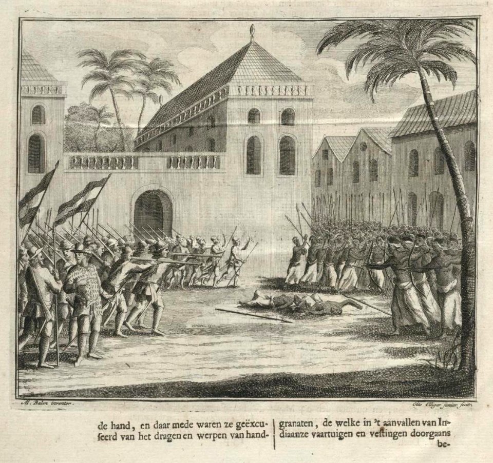 AMH-7253-KB The conquest of Jacatra by the VOC in 1619 (cropped to illustration)