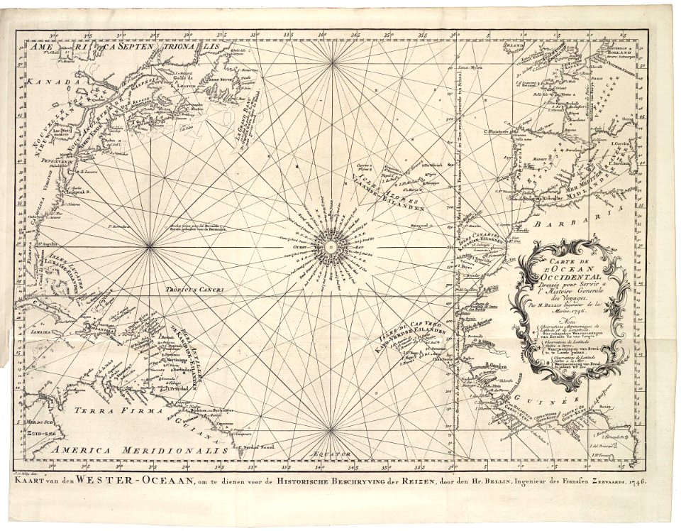 AMH-7761-KB Map of the Atlantic Ocean