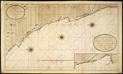 AMH-7657-NA Map of the West African coast from Cabo de Negro to Maclomba