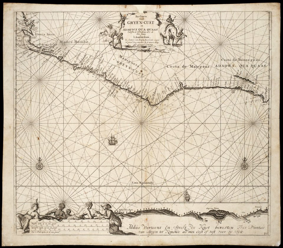 AMH-7600-NA Map of West Africa, from Sierra Leone to Cabo de Tres Puntas