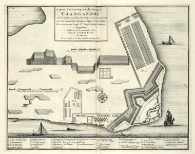 AMH-7270-KB Floor plan of the fort at Cranganoor