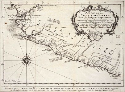 AMH-7932-KB Map of part of the West African coast