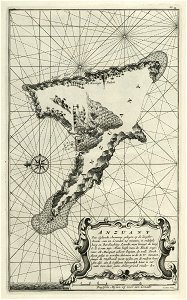 AMH-7276-KB Map of the island of Anjouan
