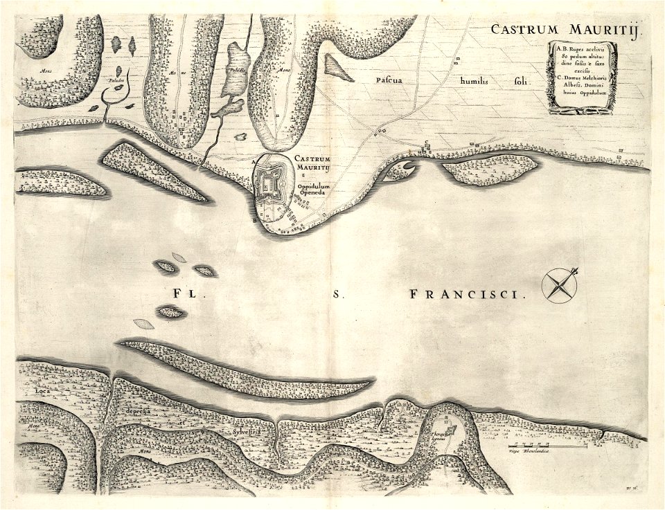 AMH-7294-KB Fort Maurits on the Rio Francisco