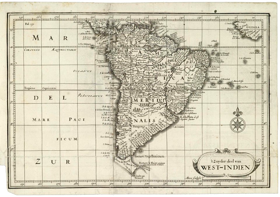 AMH-7922-KB Map of South America