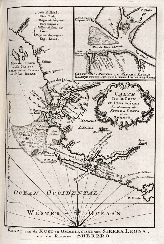 AMH-7934-KB Map of the coast of Sierra Leone to Cape Mount