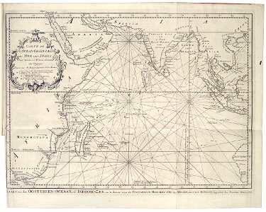 AMH-7873-KB Map of the Indian Ocean