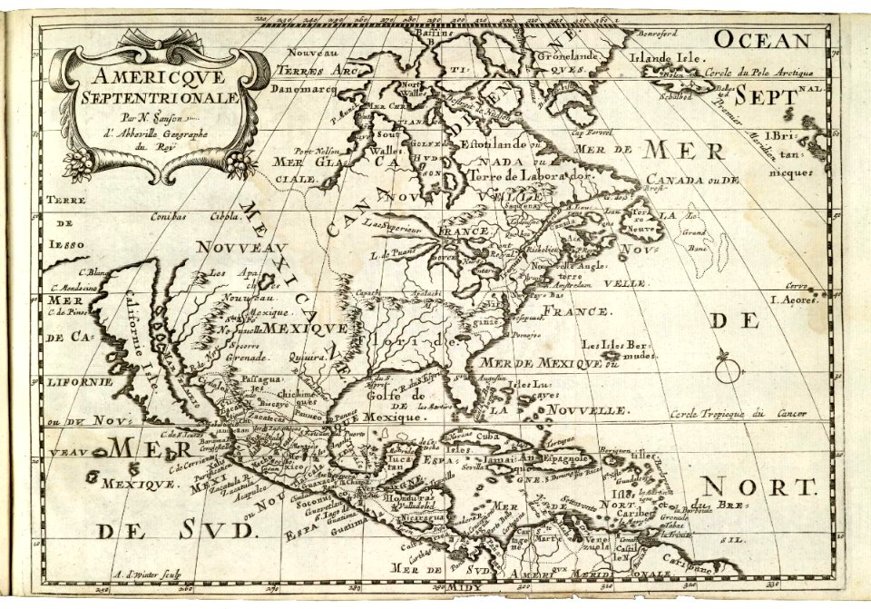 AMH-7919-KB Map of North America and the Caribbean