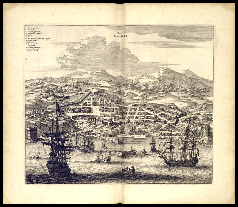 AMH-7501-KB Bird's eye view of All Saints Bay and the island of Taperica